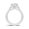 Heart Prong Pavé Ring