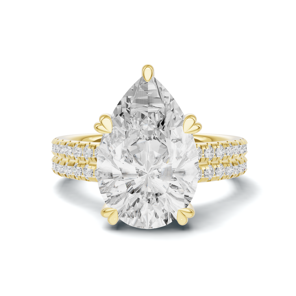 Elegant Teardrop Statement Ring