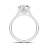 Elegant Sculpted Solitaire Ring