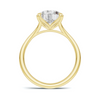 Elegant Sculpted Solitaire Ring