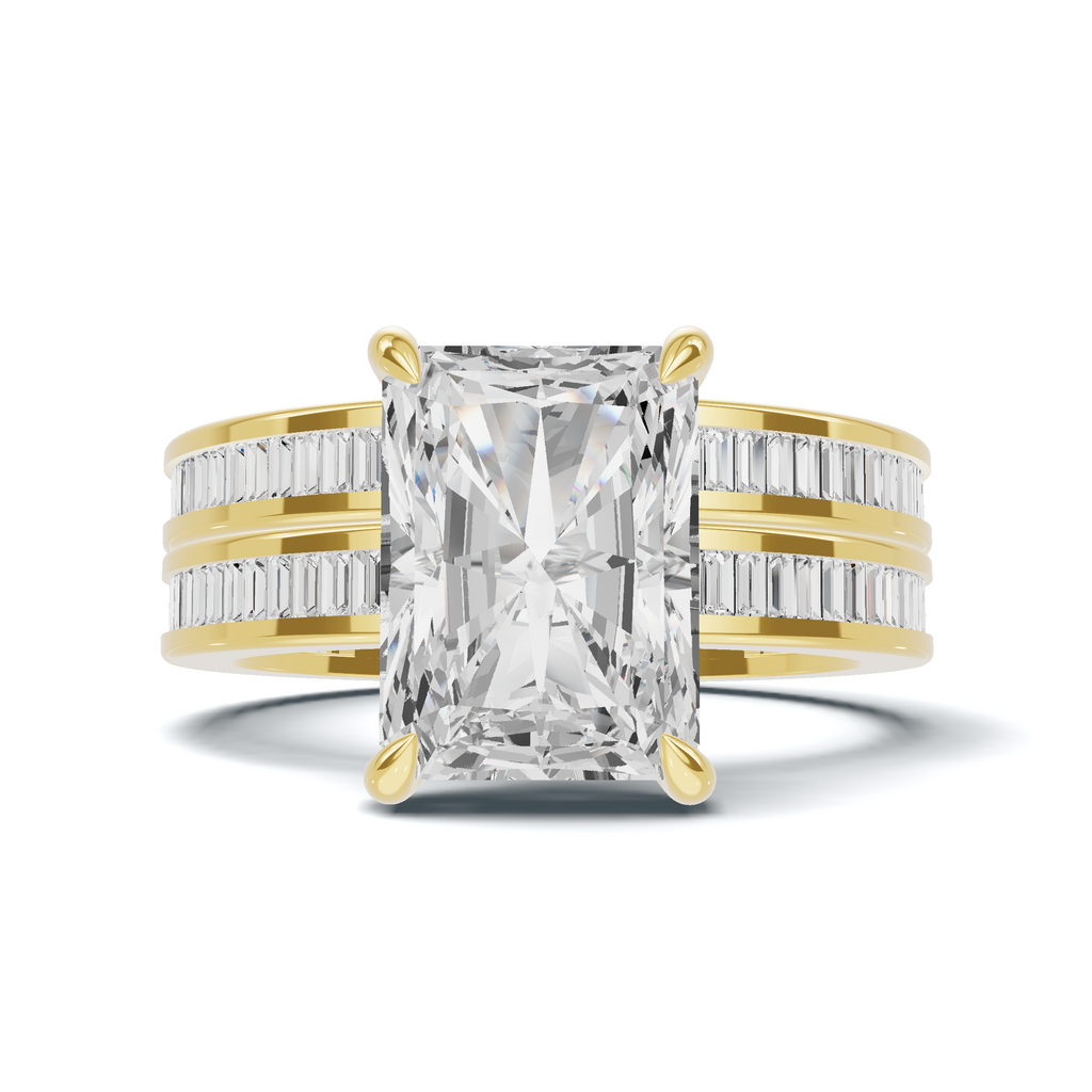 Tapered Baguette Channel Ring