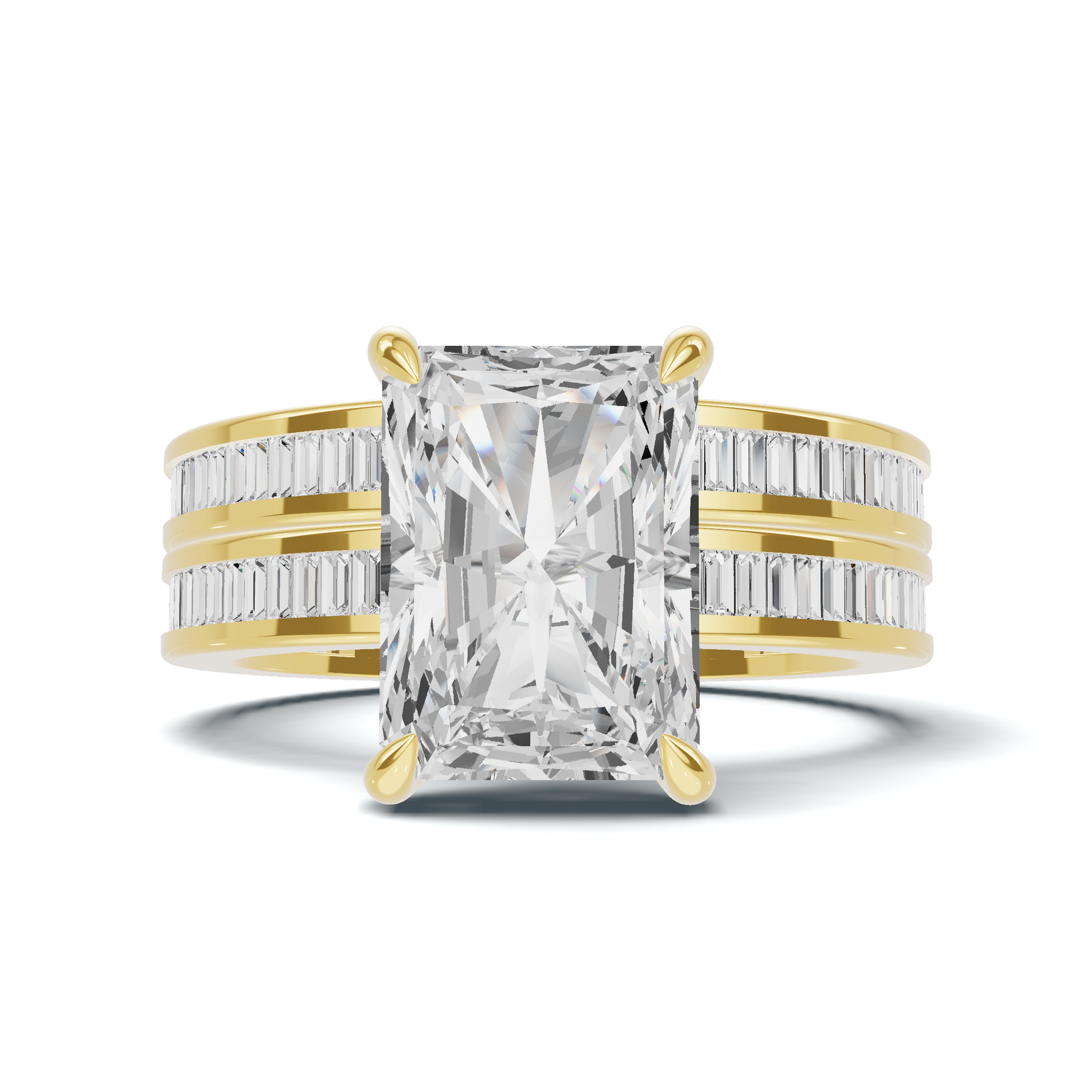 Tapered Baguette Channel Ring