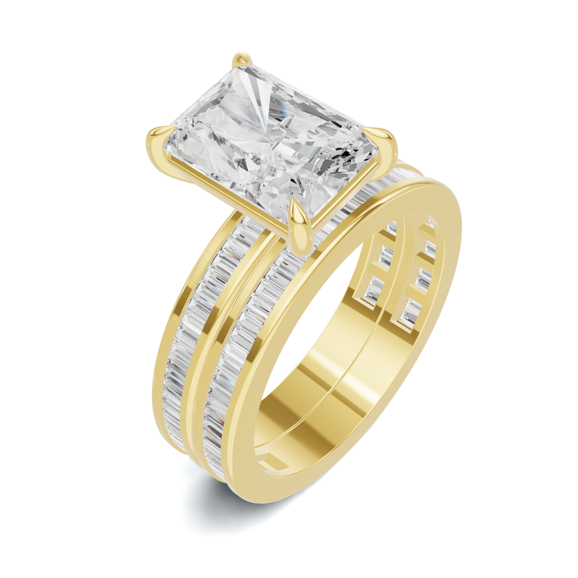 Tapered Baguette Channel Ring