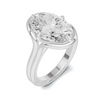 Sculptural Solitaire Statement Ring