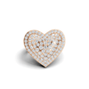 Royal Pave Heart Statement Ring