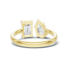 Dual Accent Statement Ring