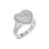 Pavé Heart Statement Ring