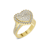 Pavé Heart Statement Ring