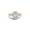 Luxe Teardrop Halo Ring