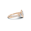 Luxe Teardrop Halo Ring