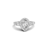 Luxe Teardrop Halo Ring