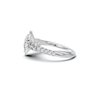 Luxe Teardrop Halo Ring