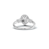 Luxe Teardrop Halo Ring