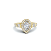 Luxe Teardrop Halo Ring