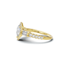 Luxe Teardrop Halo Ring