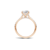 Pave Accented Engagement Ring