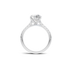 Pave Accented Engagement Ring