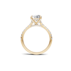 Pave Accented Engagement Ring