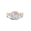 Decorative Marquise Halo Ring