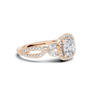 Decorative Marquise Halo Ring