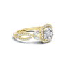 Decorative Marquise Halo Ring
