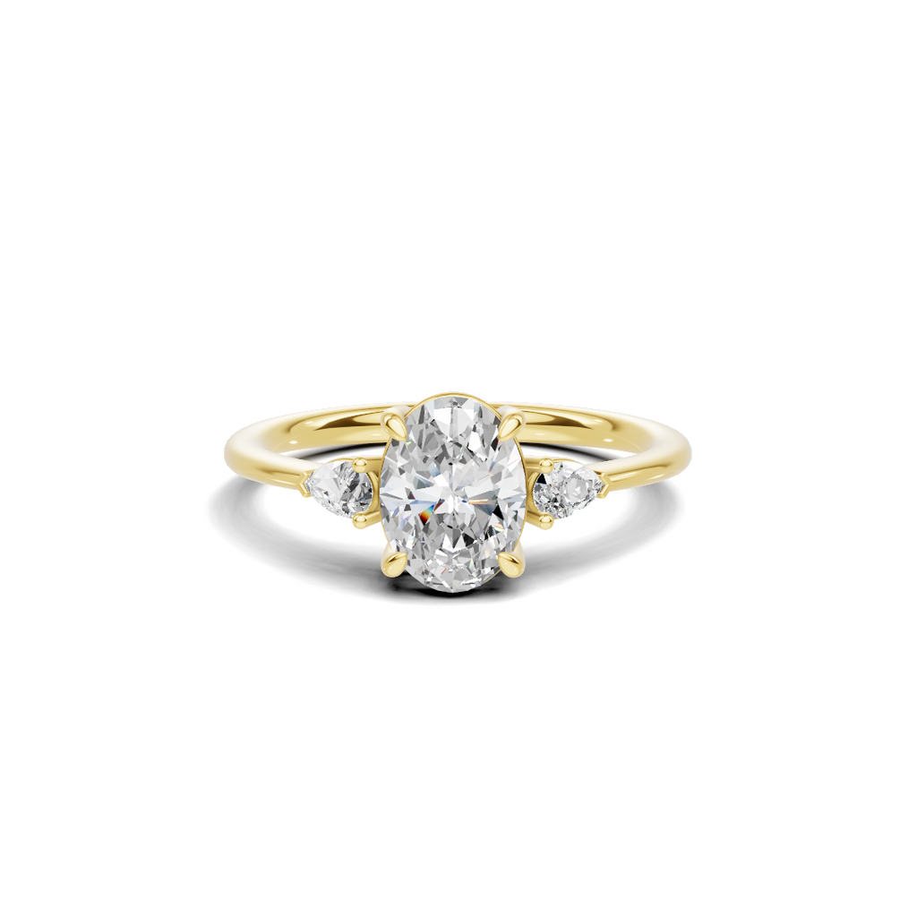 Grand Brilliant Three Stone Ring