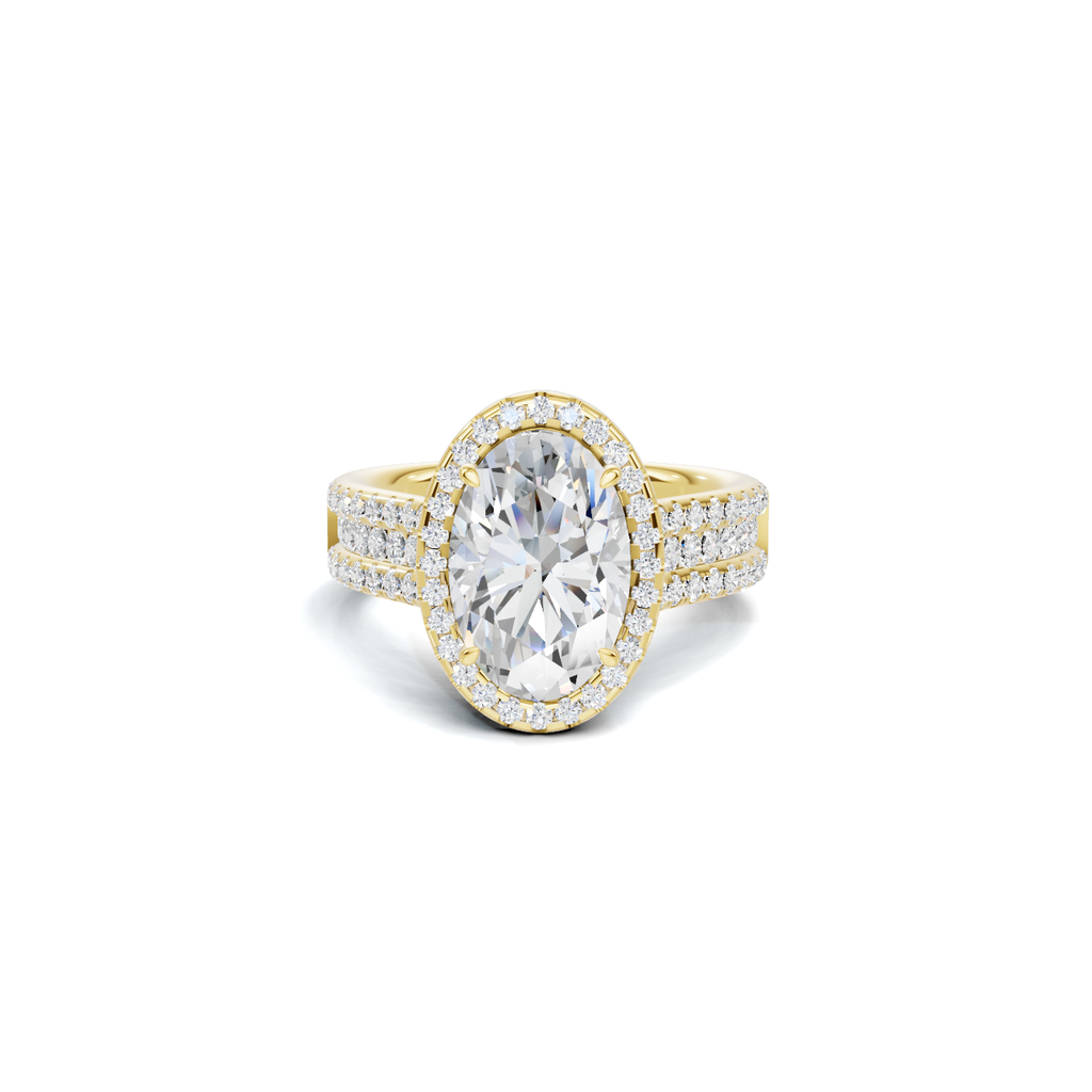 Pavé Halo Bridal Ring