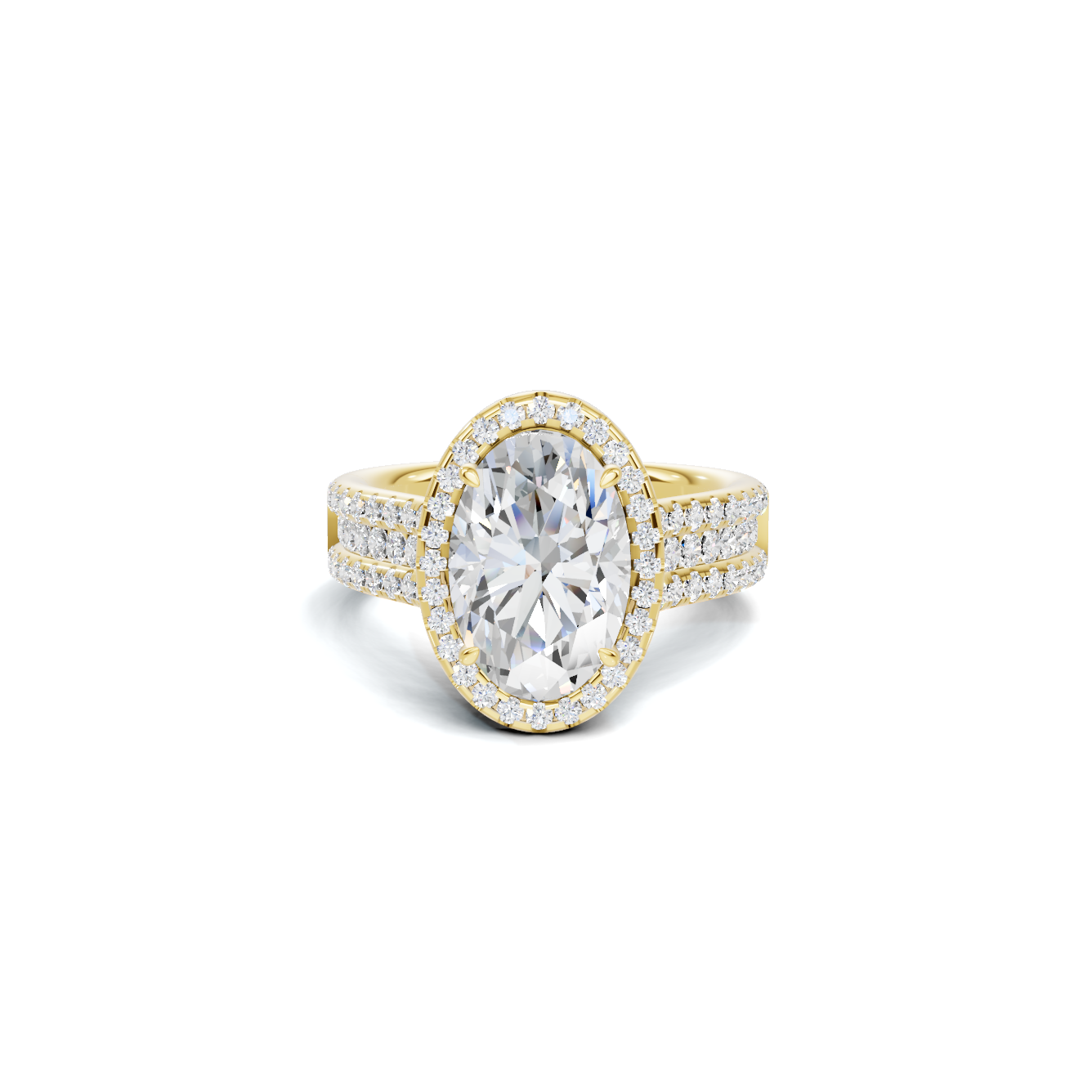 Pavé Halo Bridal Ring