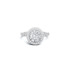 Elegant Pave Halo Ring