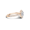 Pave Halo Statement Ring