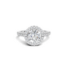 Pave Halo Statement Ring