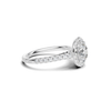 Pave Halo Statement Ring