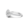 Pave Halo Statement Ring