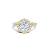 Pave Halo Statement Ring