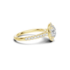 Pave Halo Statement Ring