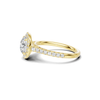 Pave Halo Statement Ring