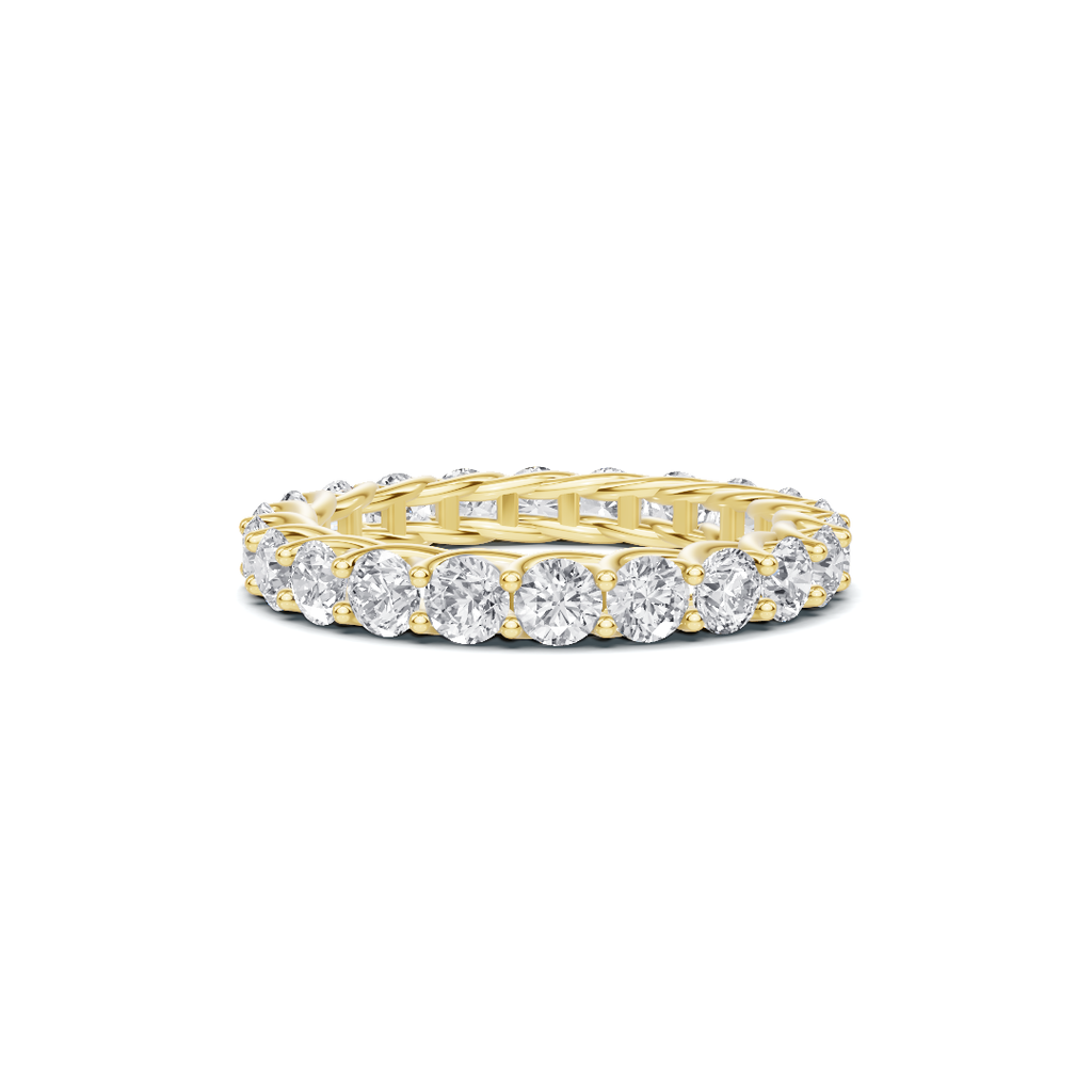Scrolled Infinite Eternity Ring
