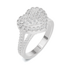 Elite Pave Heart Statement Ring