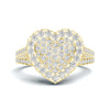Elite Pave Heart Statement Ring