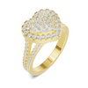 Heart Pave Ring