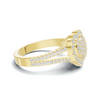 Heart Pave Ring