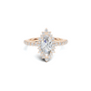Grand Marquise Halo Statement Ring