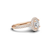 Luxe Halo Pave Ring