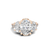 Luxe Three Stone Pave Ring