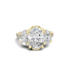 Luxe Three Stone Pave Ring