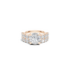 Double Band Accented Ring