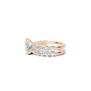 Double Band Accented Ring