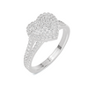 Majestic Pave Heart Statement Ring