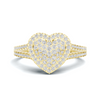 Majestic Pave Heart Statement Ring