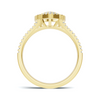 Majestic Pave Heart Statement Ring